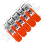APDTY 172226 5 Slot Inline Lever Wire Connectors 24-12 Gauge Pack of 5