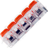 APDTY 172226 5 Slot Inline Lever Wire Connectors 24-12 Gauge Pack of 5