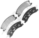 APDTY 172290 Disc Brake Pad Set; Front Left & Right; Akebono; Replaces 5093183AD
