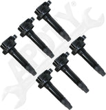 APDTY 172304x6 Ignition Coil Set Of 6; Select 3.5L 3.7L V6 Engines