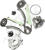APDTY 172366 Timing Chain Kit 3-pc Kit with Oil Pump and Water Pump
