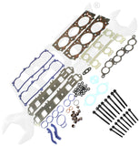APDTY 172391 Upper Engine Gasket Set; Cylinder Head; Valve Cover w/ Head Bolts
