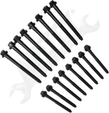 APDTY 172391 Upper Engine Gasket Set; Cylinder Head; Valve Cover w/ Head Bolts
