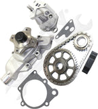 APDTY 172401 Timing Chain Kit 3-pc Kit with Oil Pump and Water Pump
