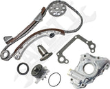 APDTY 172407 Timing Chain Kit 3-pc Kit with Oil Pump and Water Pump