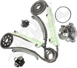 APDTY 172440 Timing Chain Kit 2-pc Kit with Water Pump
