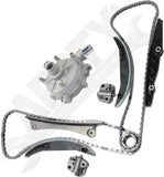 APDTY 172444 Timing Chain Kit 2-pc Kit with Water Pump