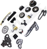 APDTY 172451 Timing Chain Kit 2-pc Kit with Water Pump