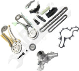 APDTY 172452 Timing Chain Kit SOHC 4.0L Engine 2-pc Kit w/ Water Pump