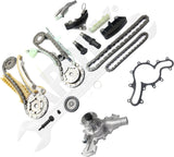 APDTY 172452 Timing Chain Kit SOHC 4.0L Engine 2-pc Kit w/ Water Pump