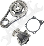 APDTY 172453 Timing Chain Kit 2-pc Kit with Water Pump