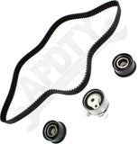 APDTY 172483 Timing Belt Kit 3-pc Kit w/ Cylinder Head Bolt Cylinder Head Gasket