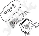 APDTY 172487 Timing Belt Kit 3-pc Kit with Oil Pump and Valve Cover Gasket
