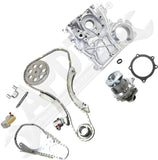 APDTY 172495 Timing Chain Kit 3-pc Kit with Timing Cover and Water Pump