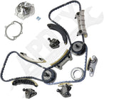 APDTY 172499 Timing Chain Kit 2-pc Kit with Water Pump