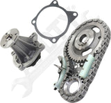 APDTY 172501 Timing Chain Kit 2-pc Kit with Water Pump