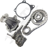 APDTY 172502 Timing Chain Kit 3-pc Kit with Oil Pump and Water Pump