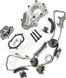 APDTY 172504 Timing Chain Kit 3-pc Kit with Oil Pump and Water Pump