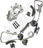 APDTY 172508 Timing Chain Kit 2-pc Kit with Oil Pump