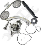 APDTY 172509 Timing Chain Kit 2-pc Kit with Water Pump