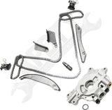 APDTY 172510 Timing Chain Kit 2-pc Kit with Oil Pump