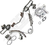 APDTY 172516 Timing Chain Kit 3-pc Kit with Oil Pump and Water Pump