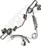 APDTY 172516 Timing Chain Kit 3-pc Kit with Oil Pump and Water Pump
