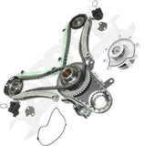 APDTY 172533 Timing Chain Kit SOHC 4.7L Engine 2-pc Kit w/ Water Pump