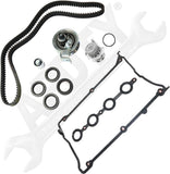 APDTY 172535 Timing Belt Kit 3-pc Kit with Valve Cover Gasket and Water Pump