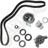 APDTY 172536 Timing Belt Kit 3-pc Kit with Oil Pump and Water Pump
