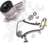 APDTY 172590 Timing Chain Kit 2-pc Kit DOHC 4 Cyl 2.0L/2.4L Engine w/ Water Pump