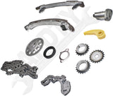 APDTY 172590 Timing Chain Kit 2-pc Kit DOHC 4 Cyl 2.0L/2.4L Engine w/ Water Pump