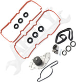 APDTY 172592 Timing Chain Kit 3-pc Kit with Valve Cover Gasket and Water Pump