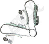 APDTY 172764 Timing Chain Kit without Gears 2-pc Kit with Oil Pump