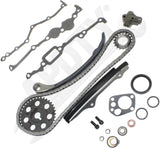 APDTY 172773 Timing Chain Kit 2-pc Kit with Water Pump