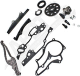 APDTY 172774 Timing Chain Kit SOHC 2.4L Engine 2-pc Kit w/ Water Pump