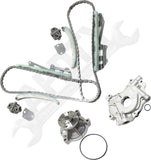 APDTY 172817 Timing Chain Kit 3-pc Kit with Oil Pump and Water Pump
