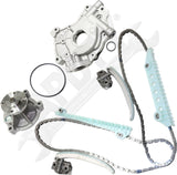 APDTY 172818 Timing Chain Kit 3-pc Kit with Oil Pump and Water Pump