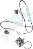 APDTY 172819 Timing Chain Kit 2-pc Kit with Water Pump
