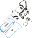 APDTY 172829 Timing Chain Kit 3-pc Kit with Valve Cover Gasket and Water Pump