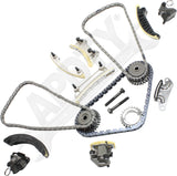 APDTY 172829 Timing Chain Kit 3-pc Kit with Valve Cover Gasket and Water Pump