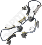 APDTY 172832 Timing Chain Kit 2-pc Kit with Valve Cover Gasket