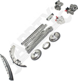 APDTY 172870 Timing Chain Kit 6 Cyl 3.5L 3498cc DOHC 24 Valve VQ35DE Eng.