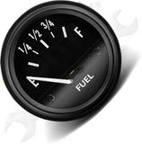 APDTY 173029 Fuel Gauge; 2" Diameter; E=130/140 OHMS, F=7/9 OHMS; Replace 640763