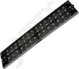 APDTY 173072 Peg Board 16X4 Black - Hard Plastic