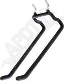 APDTY 173073 Heavy Duty Large Double Peg Hook - Black