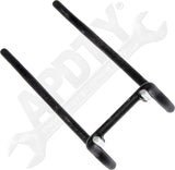 APDTY 173073 Heavy Duty Large Double Peg Hook - Black
