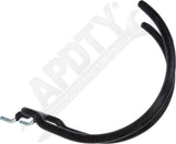 APDTY 173075 Heavy Duty Curved Double Peg Hook - Black