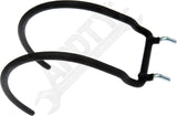 APDTY 173075 Heavy Duty Curved Double Peg Hook - Black