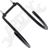 APDTY 173075 Heavy Duty Curved Double Peg Hook - Black